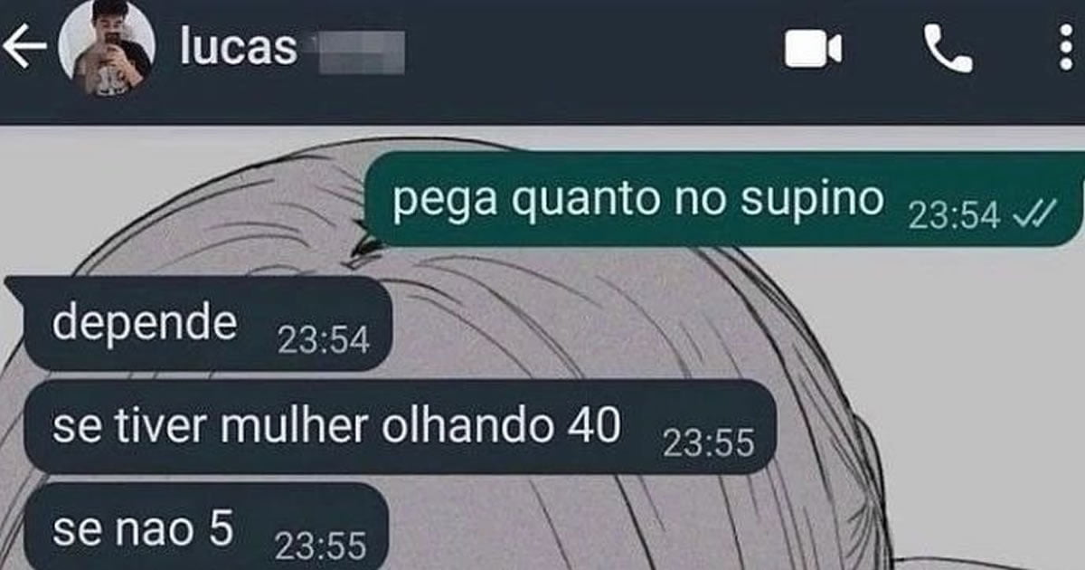 A verdade sobre o peso no supino A verdade sobre o peso no supino