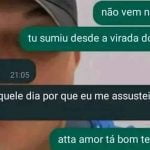 Amor eu me assustei com os fogos