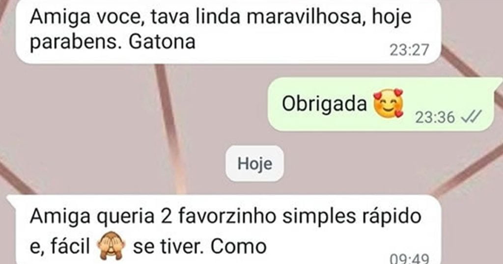 Aquela amiga que só precisa de 2 favorzinho simples Aquela amiga que só precisa de 2 favorzinho simples