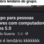 QI da pessoa lendário no grupo