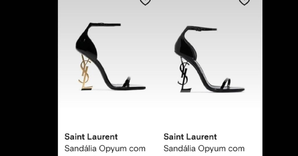 Sandália com salto no valor de um salário