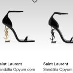 Sandália com salto no valor de um salário