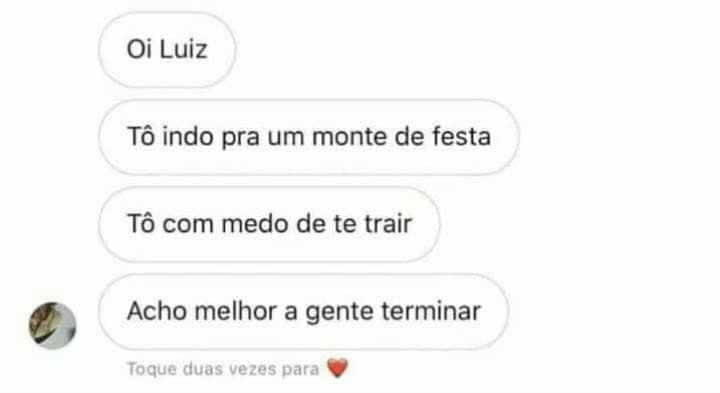 Um motivo para termina o relacionamento