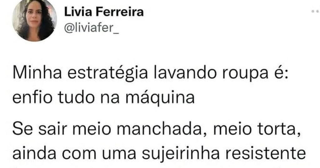 Uma estratégia para lavar roupa