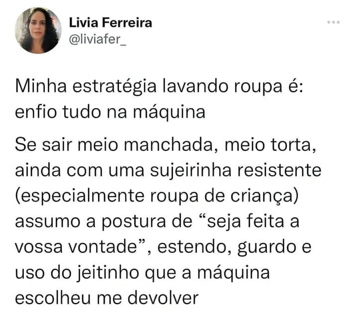 Uma estratégia para lavar roupa Uma estratégia para lavar roupa