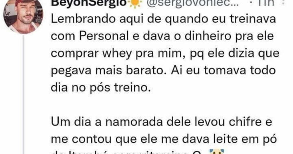 Uma história de um rapaz que pagava um Personal fake