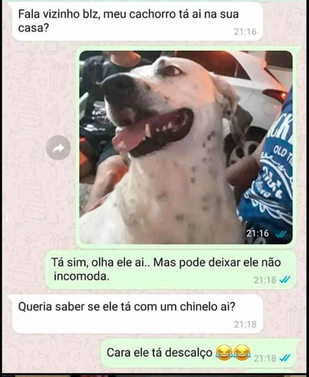 Cadê o chinelo? Cadê o chinelo?