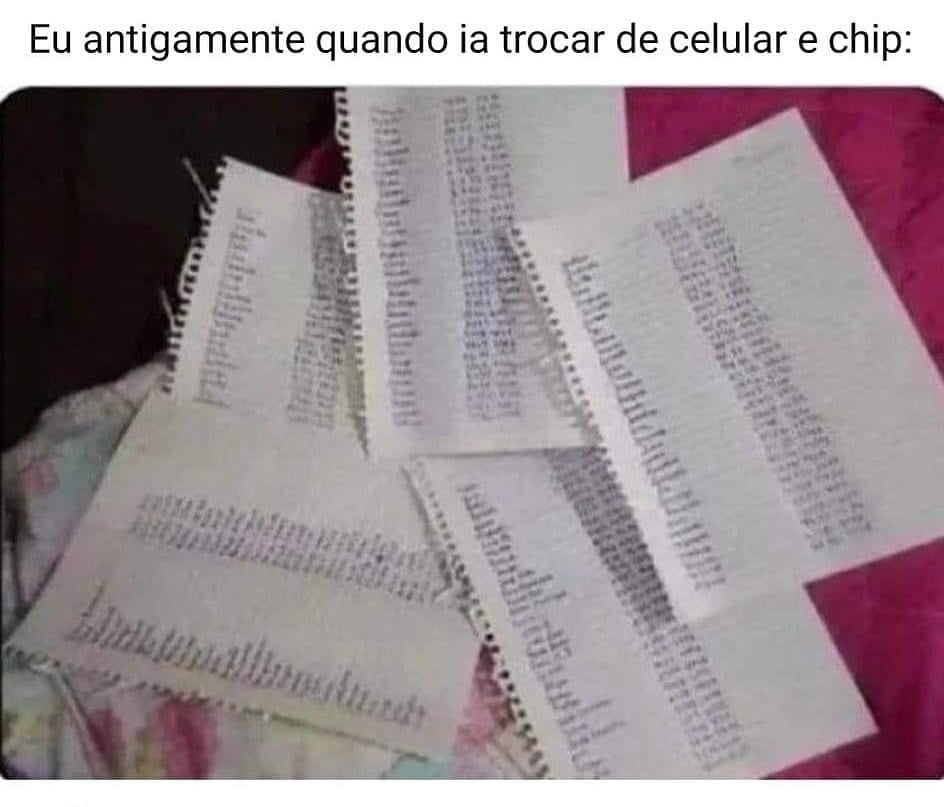 Como era para trocar o celular ou chip antes Como era para trocar o celular ou chip antes