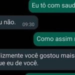 Pelo menos foi sincero