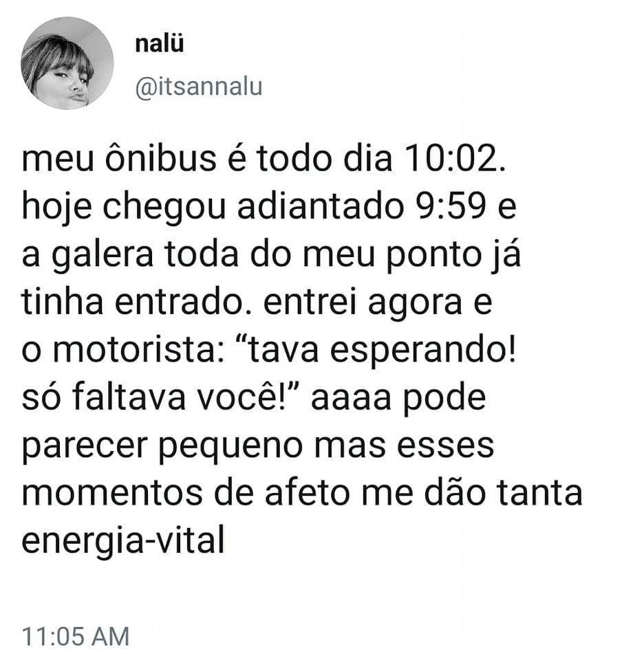 Pequeno gesto de afeto