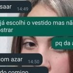 Quando for casar não pode mostrar o vestido