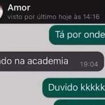 Tô chegando na academia