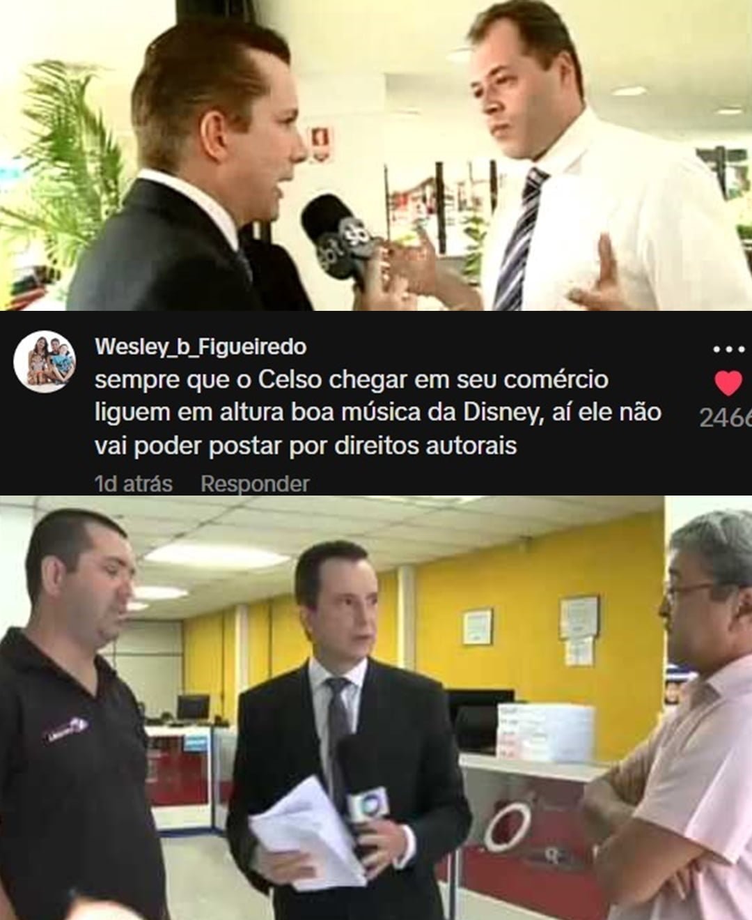 Dica do dia: Se o Celso for no seu comercio Dica do dia: Se o Celso for no seu comercio