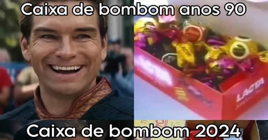Diferença entre as caixa de bombom Diferença entre as caixa de bombom