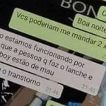 Hoje não estamos trabalhando porque estamos de mau