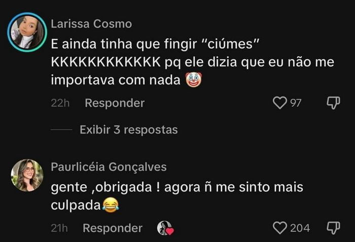 Já namorei um ano sem gostar do cara