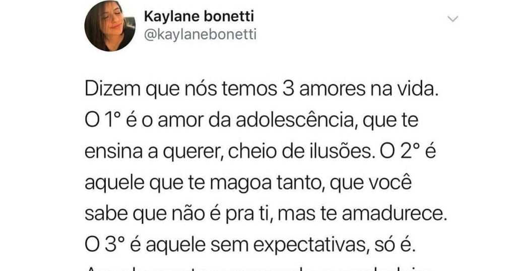 Na vida nós temos 3 amores Na vida nós temos 3 amores