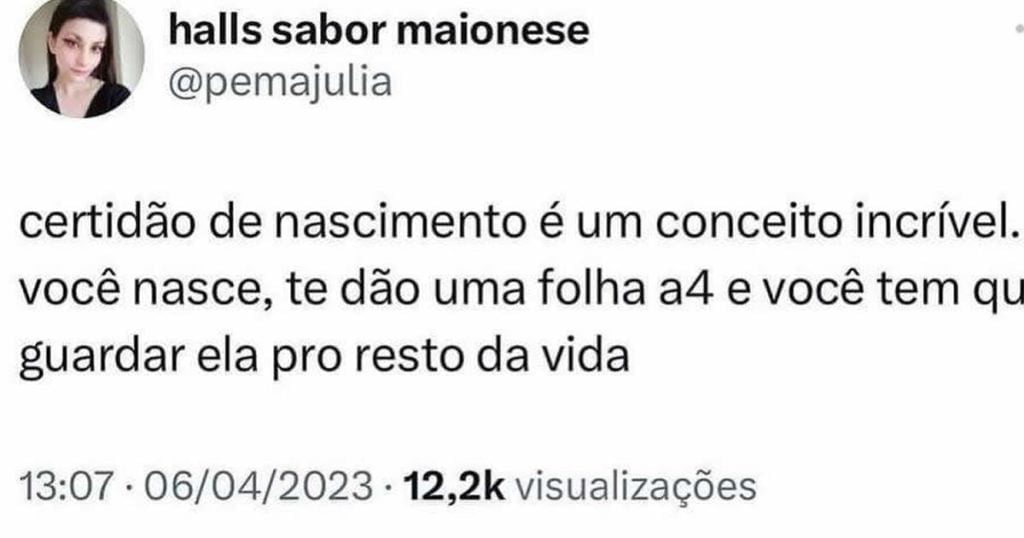 O conceito do Certidão de Nascimento O conceito do Certidão de Nascimento