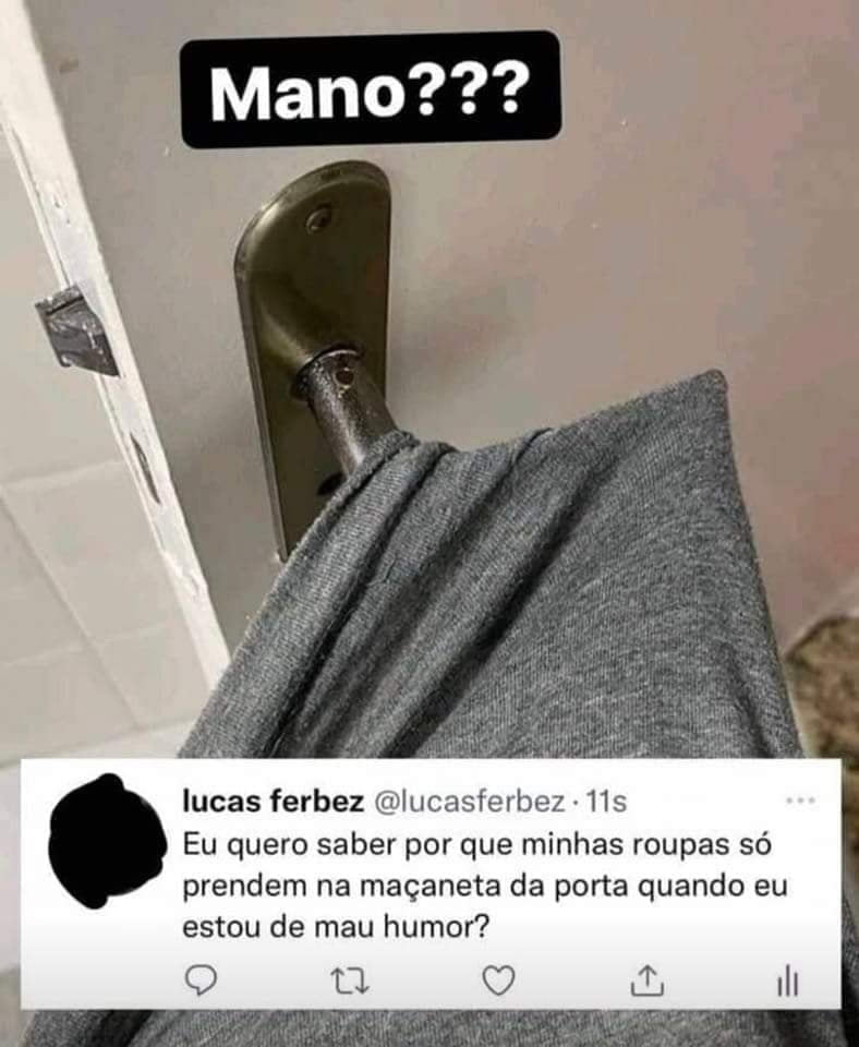 Por que as roupas prendem na maçaneta da porta Por que as roupas prendem na maçaneta da porta