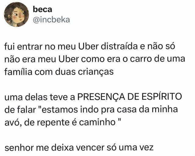 Quando você está distraído e pega o Uber errado Quando você está distraído e pega o Uber errado