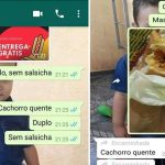 Um Hot Dog duplo sem salsicha