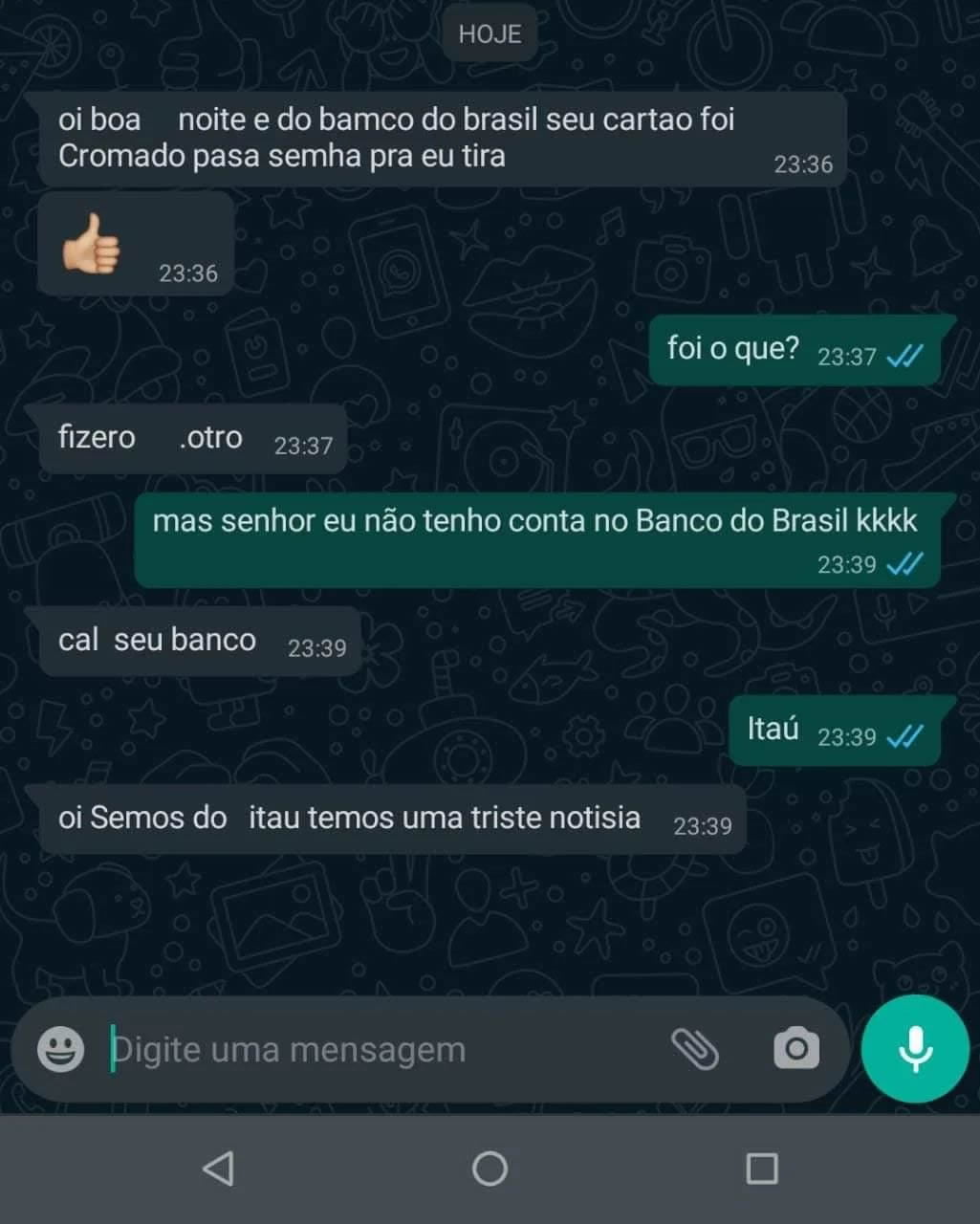 Uma notícia muito triste