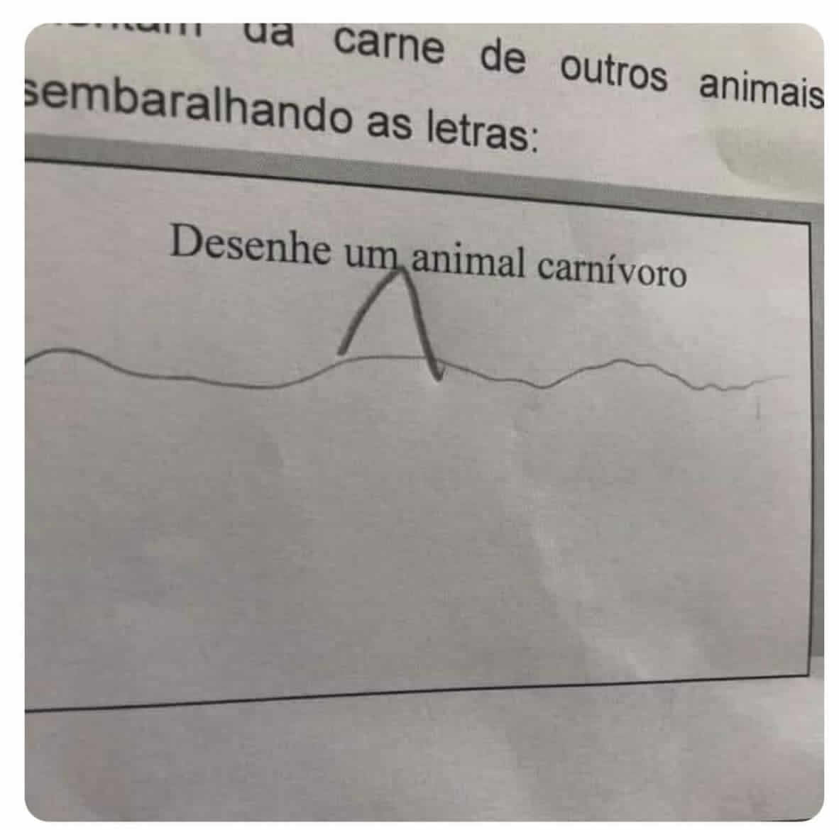 Desenhe um animal carnívoro Desenhe um animal carnívoro