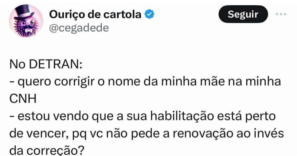 Enquanto isso no Detran