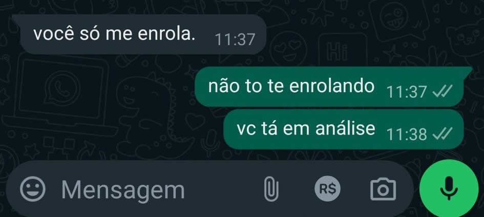 Você só me enrola