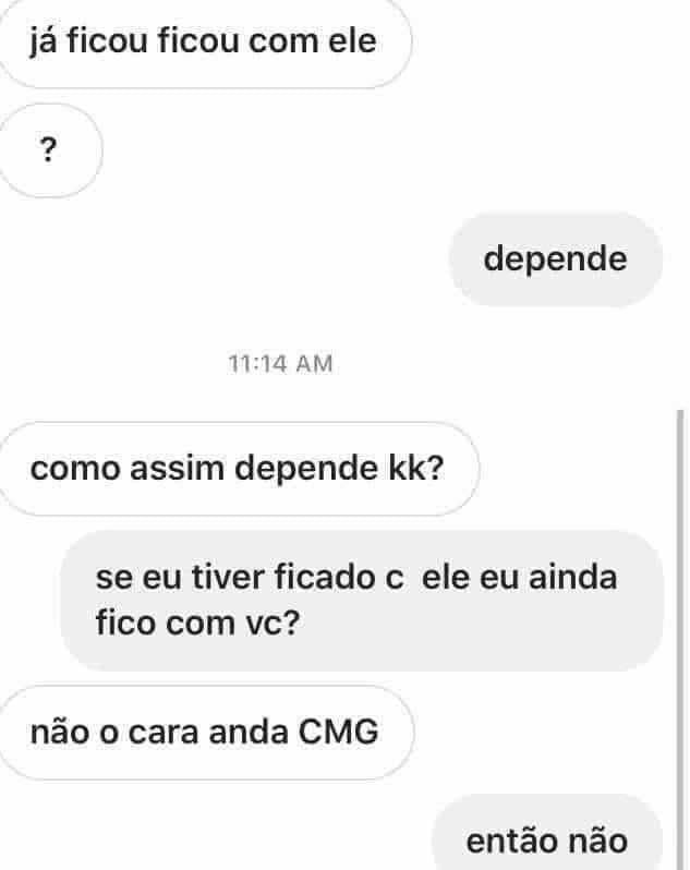 Depende do quê?