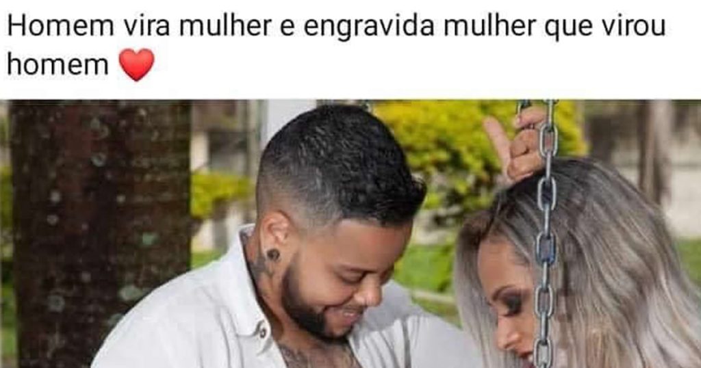 Mulher que virou homem engravida de homem que virou mulher Mulher que virou homem engravida de homem que virou mulher