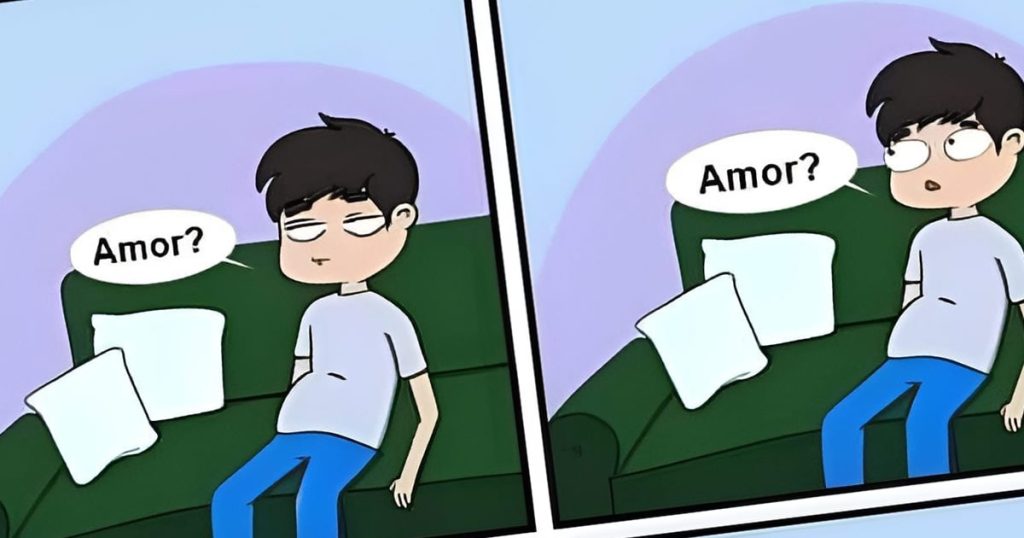 Na tranquilidade de um sofá verde