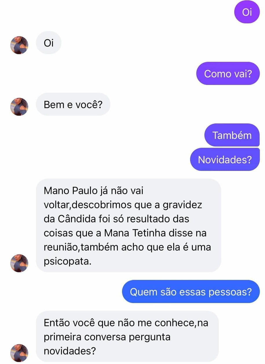 Nunca pergunta para quem você não conhece se tem novidades Nunca pergunta para quem você não conhece se tem novidades