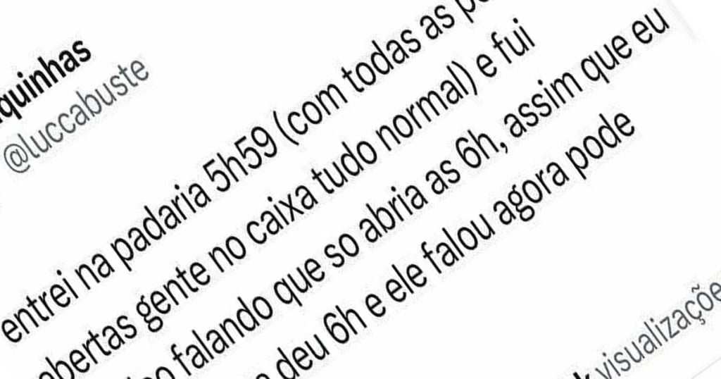 O dilema das padarias e seus horários precisos O dilema das padarias e seus horários precisos
