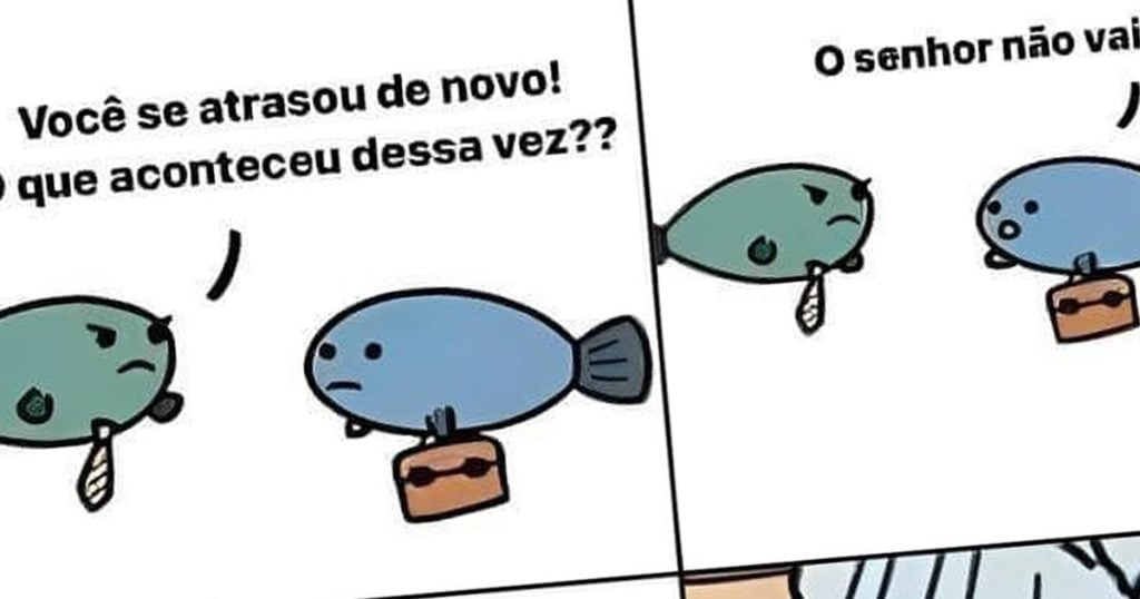 Os peixinhos têm suas próprias desventuras cotidianas