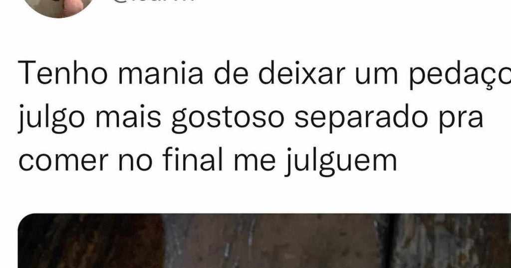 Aquela mania na hora de comer