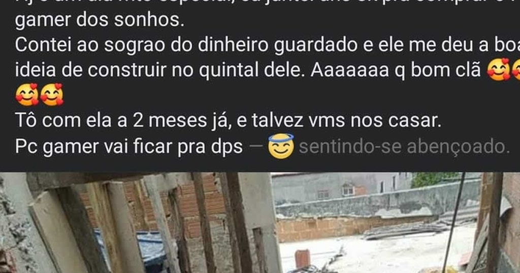 Quando o sogro te dá uma ótima ideia Quando o sogro te dá uma ótima ideia