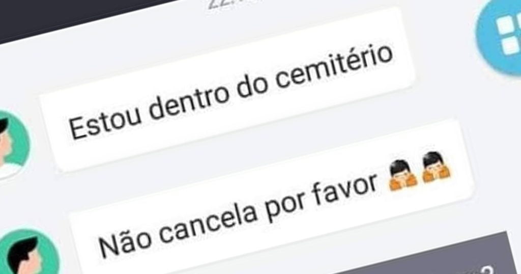 UBER no cemitério