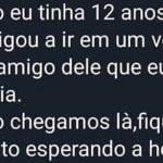 Uma historia assustadora de uma criança de 12 anos