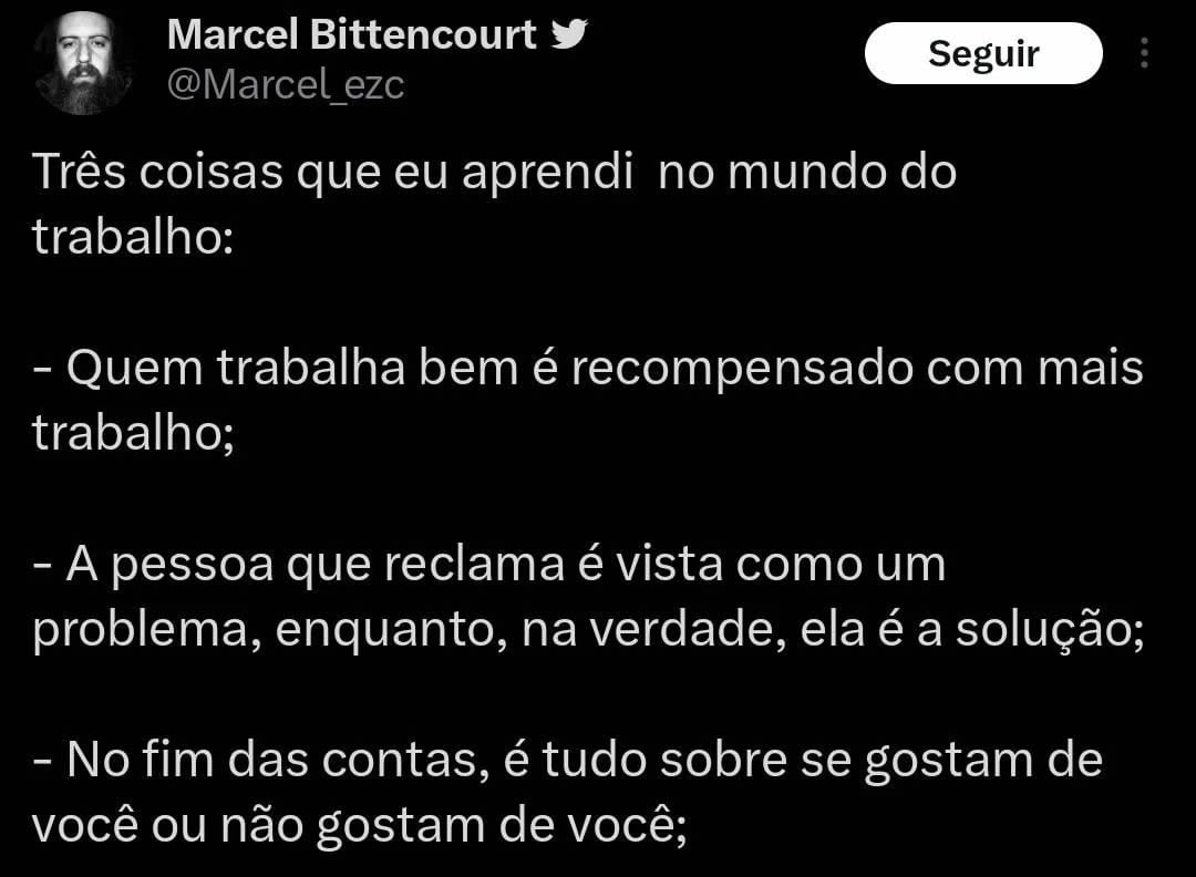 3 coisas que eu aprendi no mundo