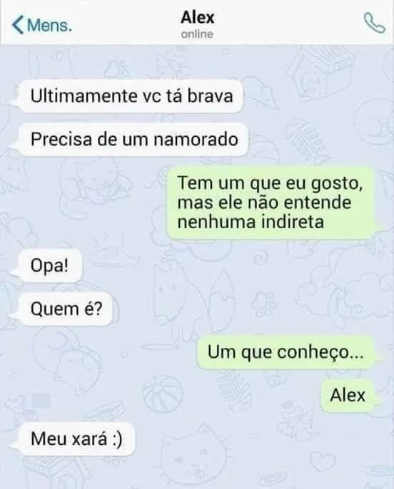 A arte de mandar indiretas