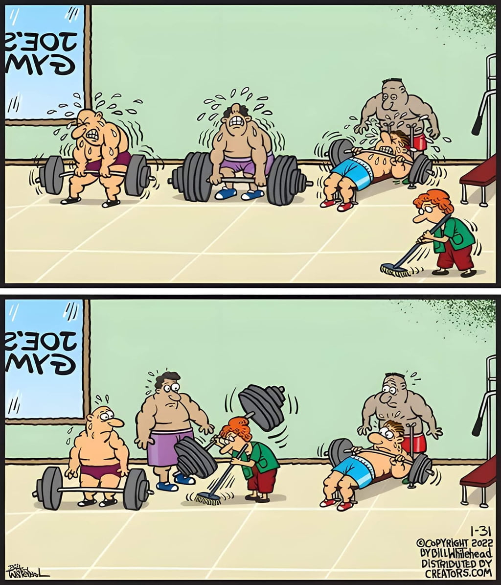 Enquanto isso na academia Enquanto isso na academia