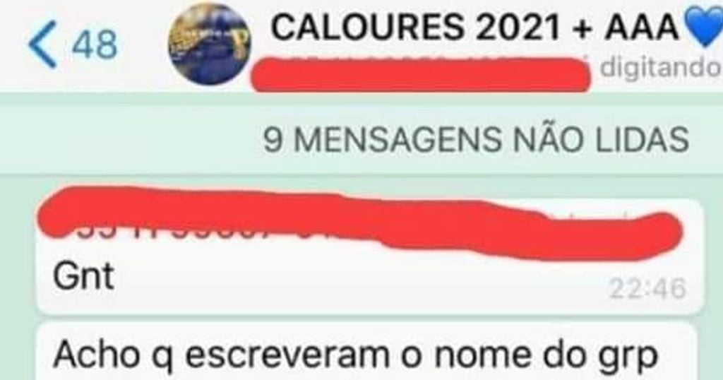 Nome do grupo errado: Caloures Nome do grupo errado: Caloures