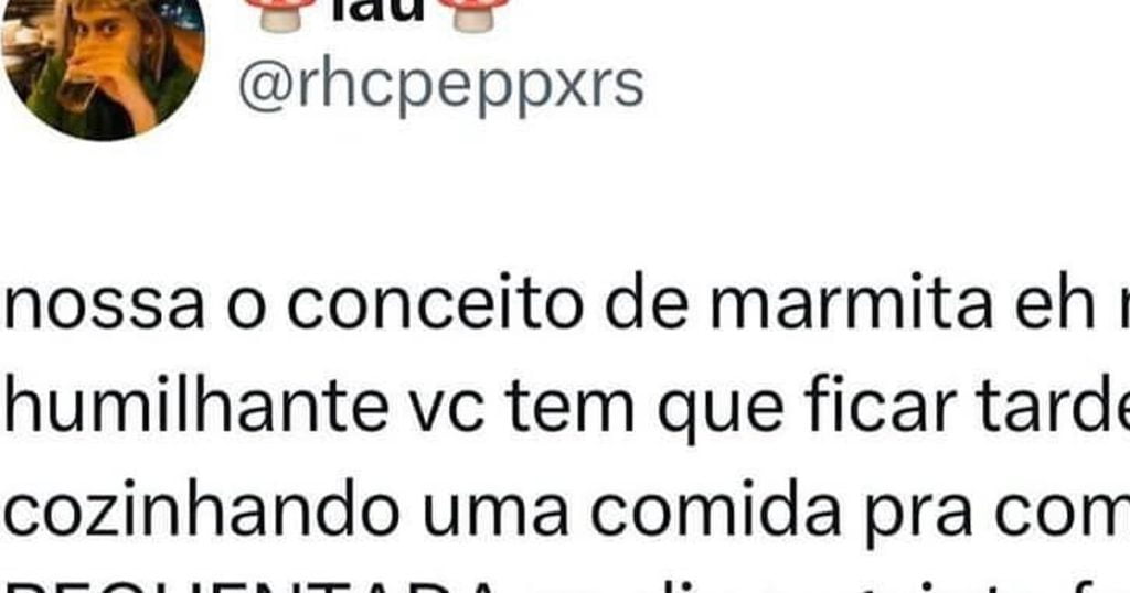 O conceito da marmita O conceito da marmita