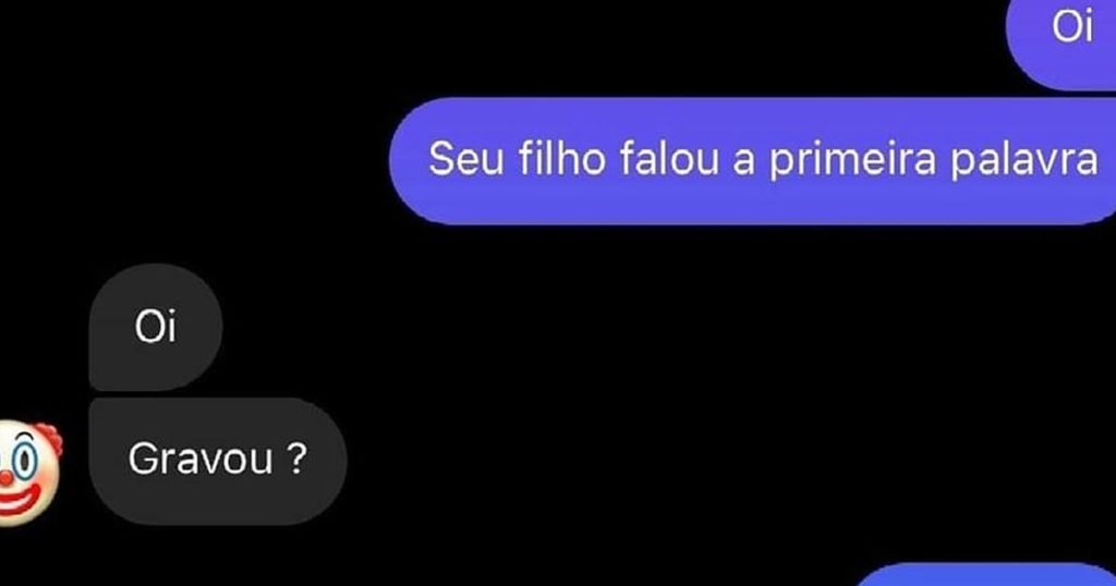 Primeira frase do filho Primeira frase do filho