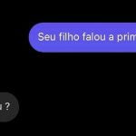 Primeira frase do filho