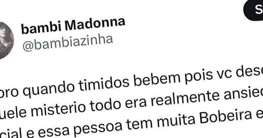 Quando um tímido bebem