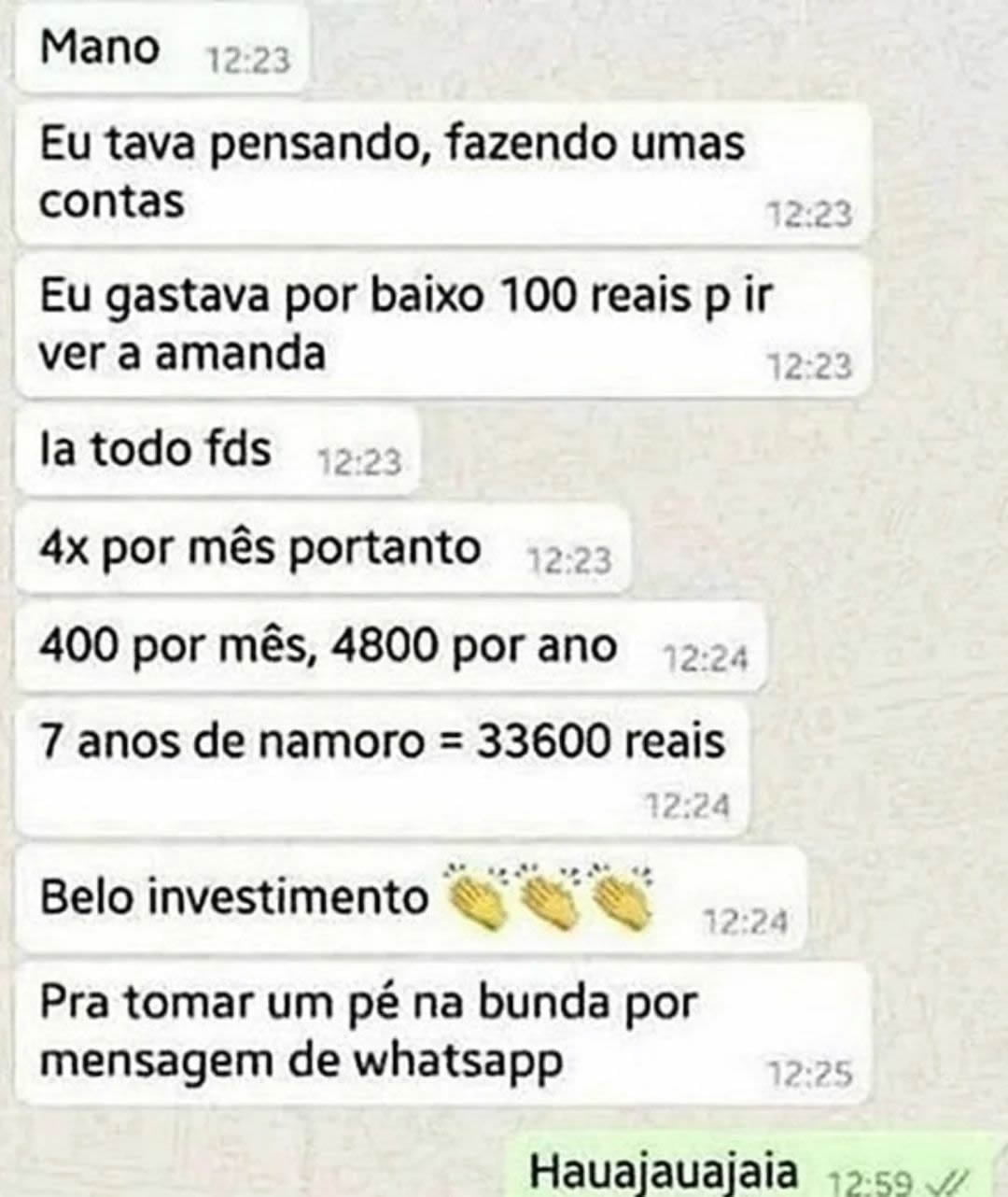 Um belo investimento Um belo investimento