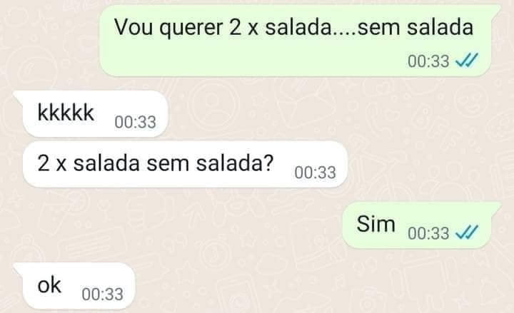 Um pedido inusitado Um pedido inusitado