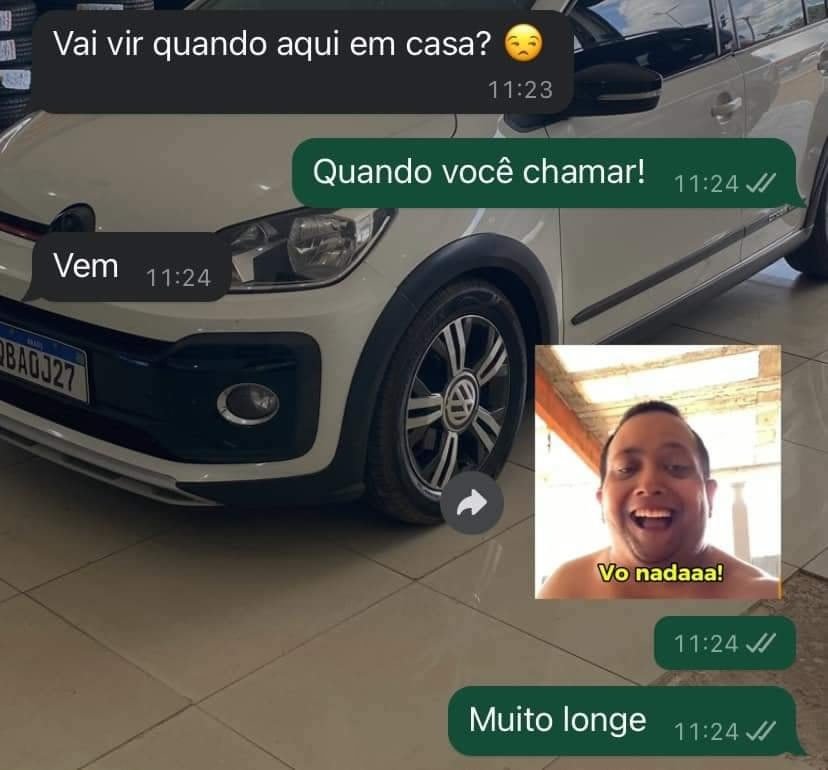 Vai vir quando aqui em casa?